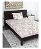 Divine Casa Cotton Lilac Birch Single Bedsheets with 1 Pillow Cover - Peach