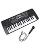 House Of Kids Music Fun Piano Keyboard With Mic - Black & Yellow