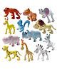 FunBlast Jungle Safari Realistic Animal Toys Figure Playing Set - Multicolor