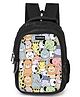 WONDRBOX School Bag Animal Print- 17 Inches