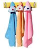 JARS Collections  Hooded Blanket Animal Patch Pack of 3  Multicolor