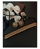 Binnis Wardrobe Toned German Silver Choker Necklace  Earrings - Golden