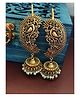 Binnis Wardrobe Toned Contemporary Drop Earrings - Golden