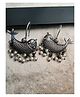 Binnis Wardrobe Toned Oxidised Contemporary Drop Earrings - Silver