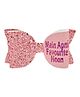 Aye Candy Main Apni Favourite Hoon Bow On Alligator Hair Clip - Pink
