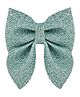Aye Candy Small Sailor Bow On Alligator Hair Clip - Teal Green
