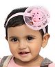 Aye Candy Star Embellished Rose Appliqued Headband - Pink