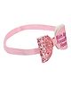 Aye Candy Main Apni Favourite Hoon Glittered Bow Headband - Pink