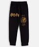 Nap Chief Cotton Harry Potter Featuring Hogwarts & Gryffindor Graphic Printed Joggers - Black