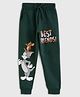 Nap Chief 100% Cotton Tom & Jerry Featuring Best Friends Printed Joggers - Bottle Green