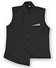AJ Dezines Sleeveless Solid Party Waistcoat - Green