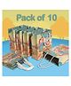 Shopping Time Dinosaur Print Paper Gift Bags- Pack of 10