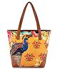 lycheebags Premium Quality Printed Canvas Handbag - Orange