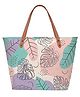 lycheebags Printed Canvas Tote Handbag - Multicolor