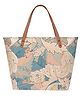 lycheebags Printed Canvas Tote Handbag - Multicolor