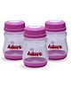 Adore Advanced Ahoy Breast Milk Storage Bottles 150ml Each Capacity- Pink-Pack of 3
