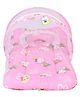 Toddylon New Born Baby Bedding Set Mattress with Mosquito Net and Pillow - Pink