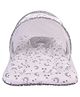 Toddylon Baby Bedding Set Mattress with Mosquito Net and Pillow - Grey