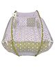 Toddylon Baby Bedding Set New Born Mattress with Mosquito Net Polka Dot Printed - Green