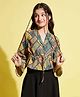 Stylo Bug Full Sleeves Abstract Printed High Hips Top - Yellow
