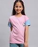 Kidsville Half Sleeves Hello Kitty Printed Tee - Pink Blue