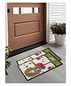 FABINALIV Set of 2 Cartoon Design Polyester Door Mat - Multicolor