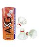 AXG NEW GOAL Premium Quality Feather Shuttle Pack of 3 - White