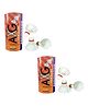 AXG NEW GOAL Classic Premium Quality Feather Shuttle Pack Of 6 - White