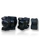 AXG NEW GOAL Unique and Stylish Mould Knee Guard Elbow guard and Gloves for Cycling Skating Guard Combo- Black