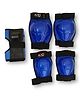 Axg New Goal Unique and Stylish Mould Knee Guard Elbow Guard and Gloves Skating Guard Combo  - Blue