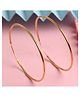 CLARA 925 Sterling Silver Gold Rhodium Plated Classic Hoop Earrings - 5.7 g