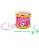 Mansaji Rock Drum Happy Birthday Print - Pink & Yellow
