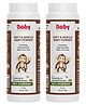 BabyOrgano Natural Ayurvedic Baby Powder Prevents Diaper Rash 100 g- Pack 2