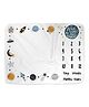 Elementary Milestone Bedsheet New Born Baby Photography Shoot Props Costume - Multicolor