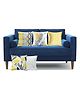 Elementary Fine Polyester Ikat Edit Cushion Covers Pack of 5 - Yellow & Grey