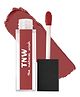 TNW The Natural Wash Matte Velvet Longstay Liquid Lipstick Mini with Macadamia Oil and Argan Oil  01 Transferproof Pigmented Blush Nude Nude Pink - 1.2 ml