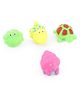 Circle E Itoys Squeezeable Water Animal Bath Toys Set of 4 (Colour & Design May Vary)