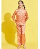 Cherry & Jerry Full Sleeves Cassette Printed Night Suit - Orange