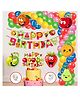 Zyozi Fruit Theme Balloon arc decoration Kit Fruit Theme Birthday MultiColour - Pack of 60
