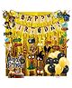 Zyozi Hary Poter Birthday Decorations Black and Yellow - Pack of 64