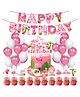 Zyozi Flamingo Theme Party Decorations Pink White - Pack of 37