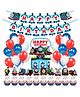 Zyozi Thomas Party Decorations, Birthday Party Supplies Blue and Red - Pack of 37