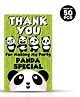 Zyozi Panda theme Thank You for Making Party Panda Special Tags for Birthday Green - Pack of 50