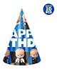 Zyozi Boss Baby Theme Birthday Party Hats Happy Birthday Cone Party Hats for Kids Blue - Pack of 10