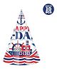 Zyozi Nautical Theme Birthday Party Hats Happy Birthday Cone Party Hats for Kids Multi Colour - Pack of 10