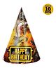 Zyozi Pubg Theme Birthday Party Hats Happy Birthday Cone Party Hats for Kids Multi Colour - Pack of 10
