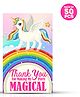 Zyozi Unicorn Thank You for Making My Party Magical Tags for Birthday - Pack of 50