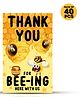 Zyozi Honey Bee Thank You for Beeing Here With Us Tags for Birthday - Pack of 40