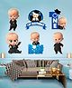Zyozi Boss Baby 1st Birthday Cardstock Cutout With Glue Dot for Kids Theme Blue -  Pack of 7