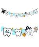 Zyozi I Got My First Tooth Character Banner Decoration Blue - Pack of 1